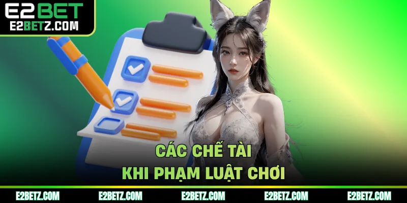 Các chế tài khi phạm luật chơi