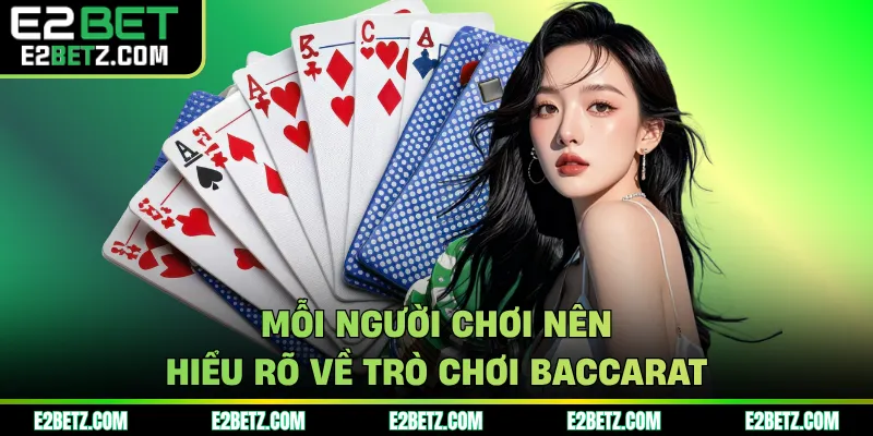 Mỗi người chơi nên hiểu rõ về trò chơi baccarat